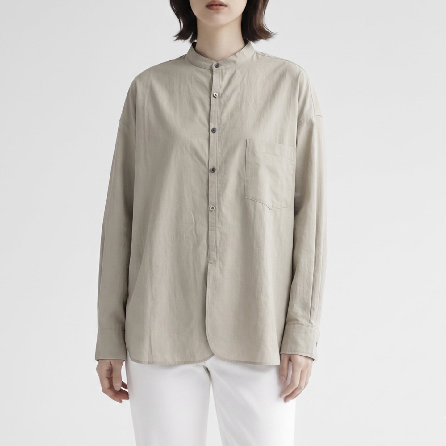 26AW TICCA ノーカラーシャツ TBFA-111