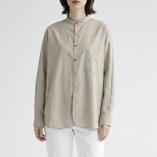 26AW TICCA ノーカラーシャツ TBFA-111
