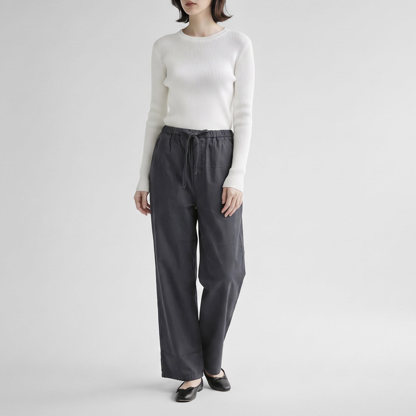26AW TICCA コットンギャバ ワイドパンツ TBFA-141