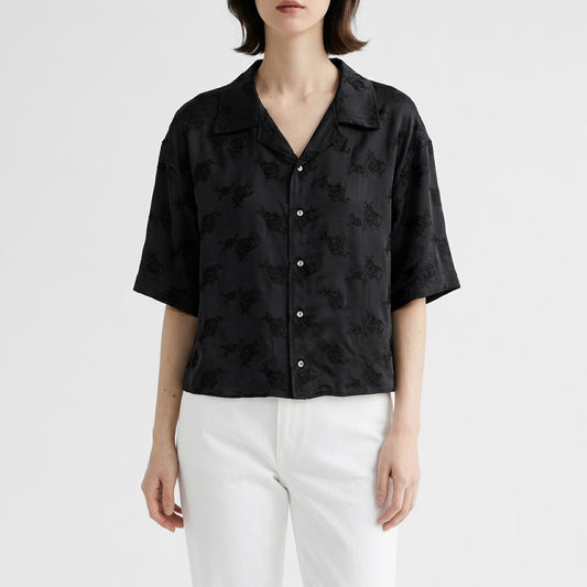 26SS TICCA キュプラローズエンブロイダリーシャツ TBFS-102