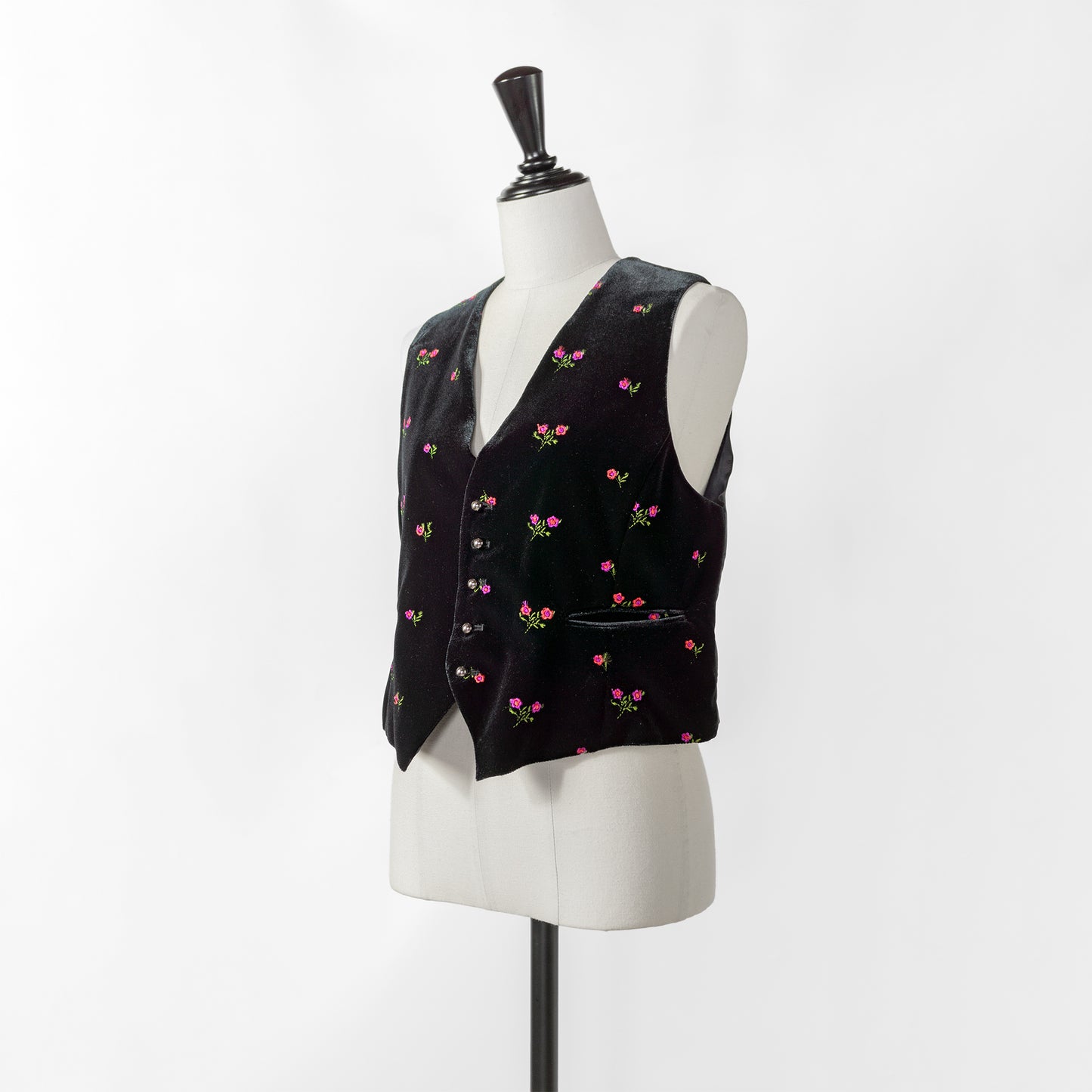 24AW TICCA FLOWER EMBROIDERY JACQUARD VEST