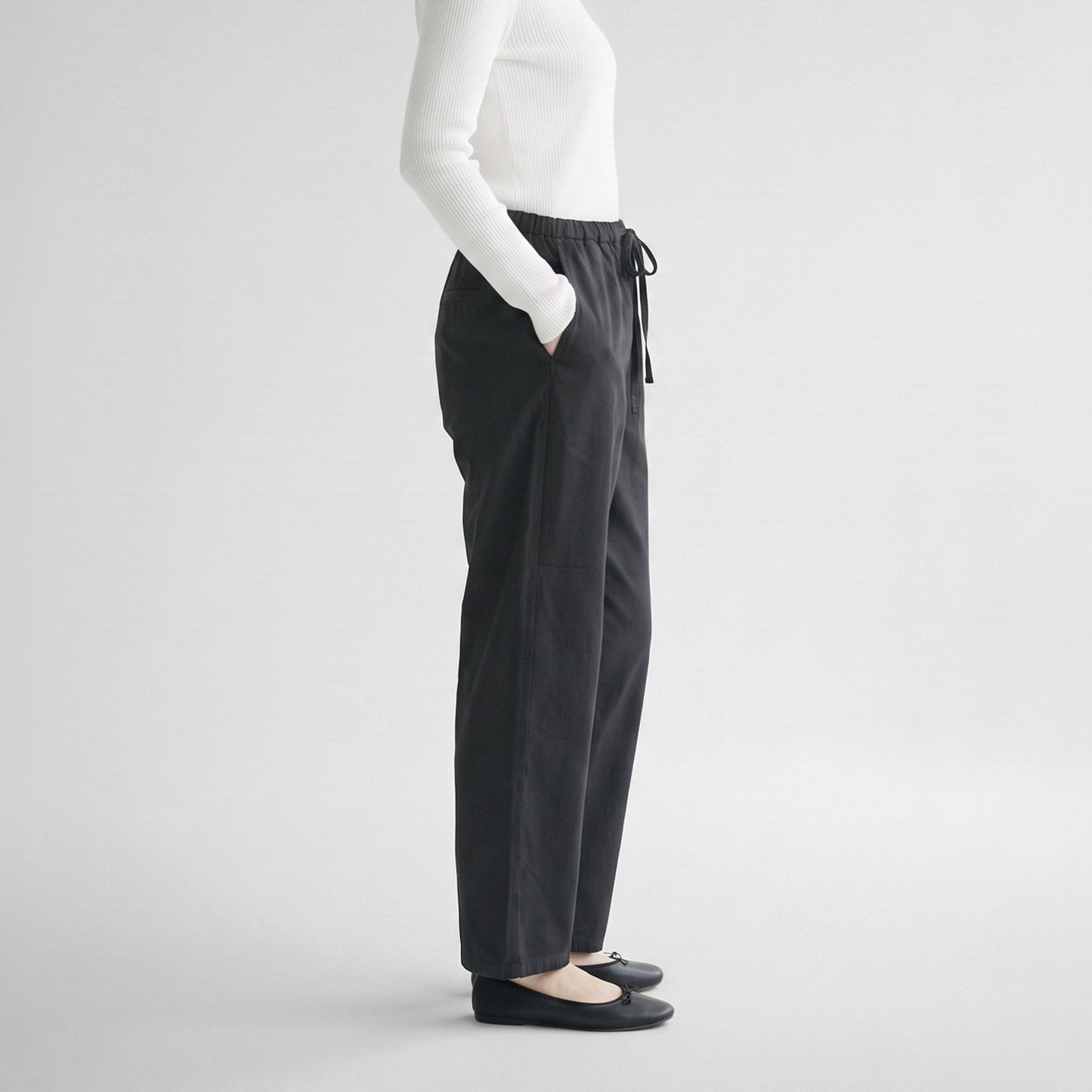 26AW TICCA コットンギャバ ワイドパンツ TBFA-141
