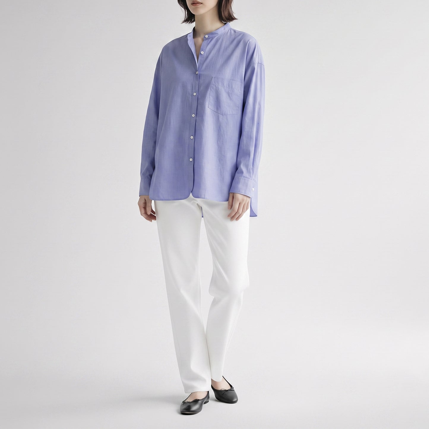 26AW TICCA ノーカラーシャツ TBFA-111