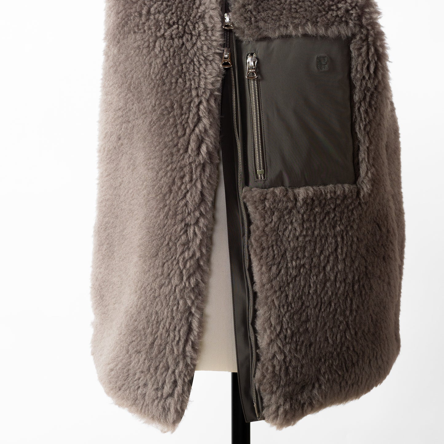 24AW TICCA WOOL FUR VEST