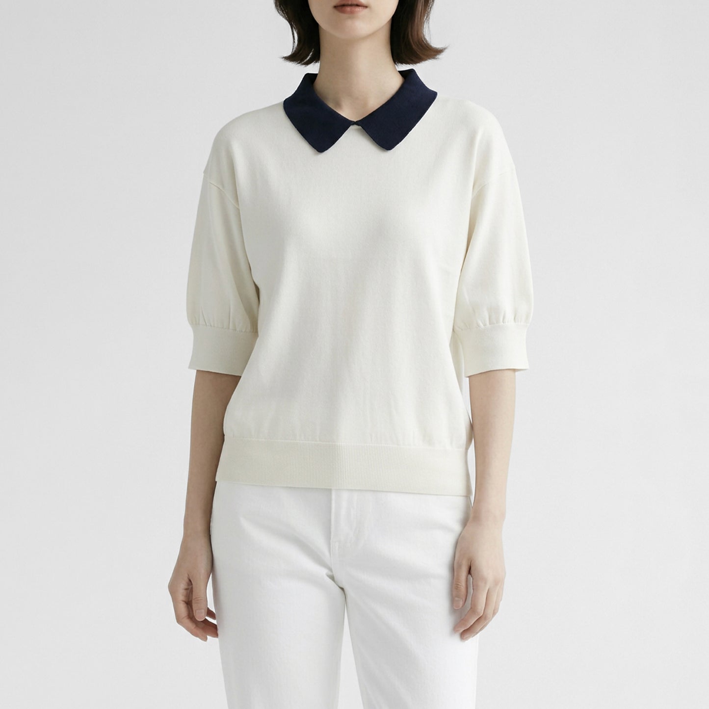 26SS Traditional Weatherwear MILLOM 襟付きプルオーバーニット L261AGKPO0365PS