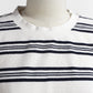26SS Wax london ディーン ショートスリーブ Tシャツ THIN TEXTURED STRIPE
