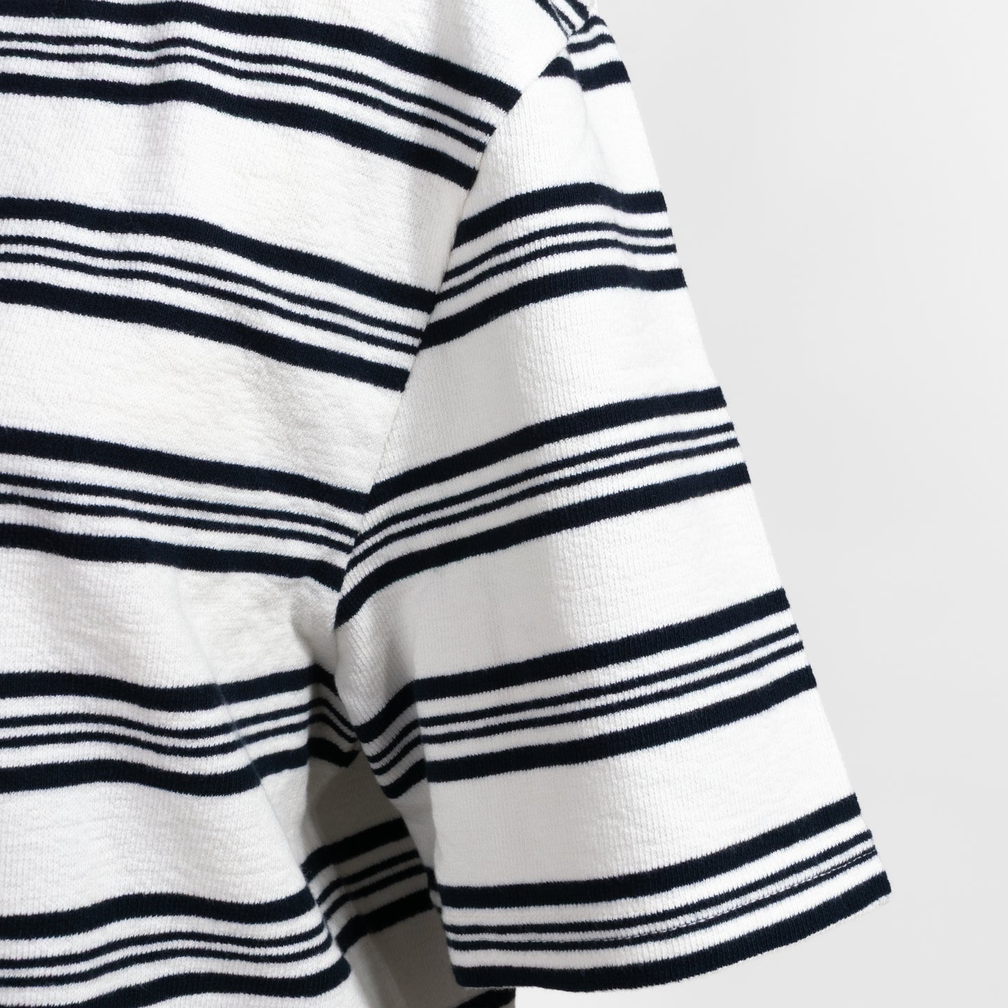 26SS Wax london ディーン ショートスリーブ Tシャツ THIN TEXTURED STRIPE