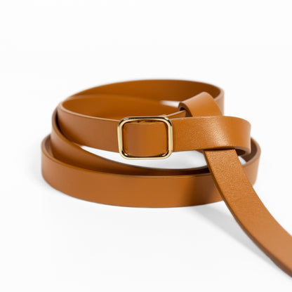 LEFIJE LEATHER THIN LONG BELT