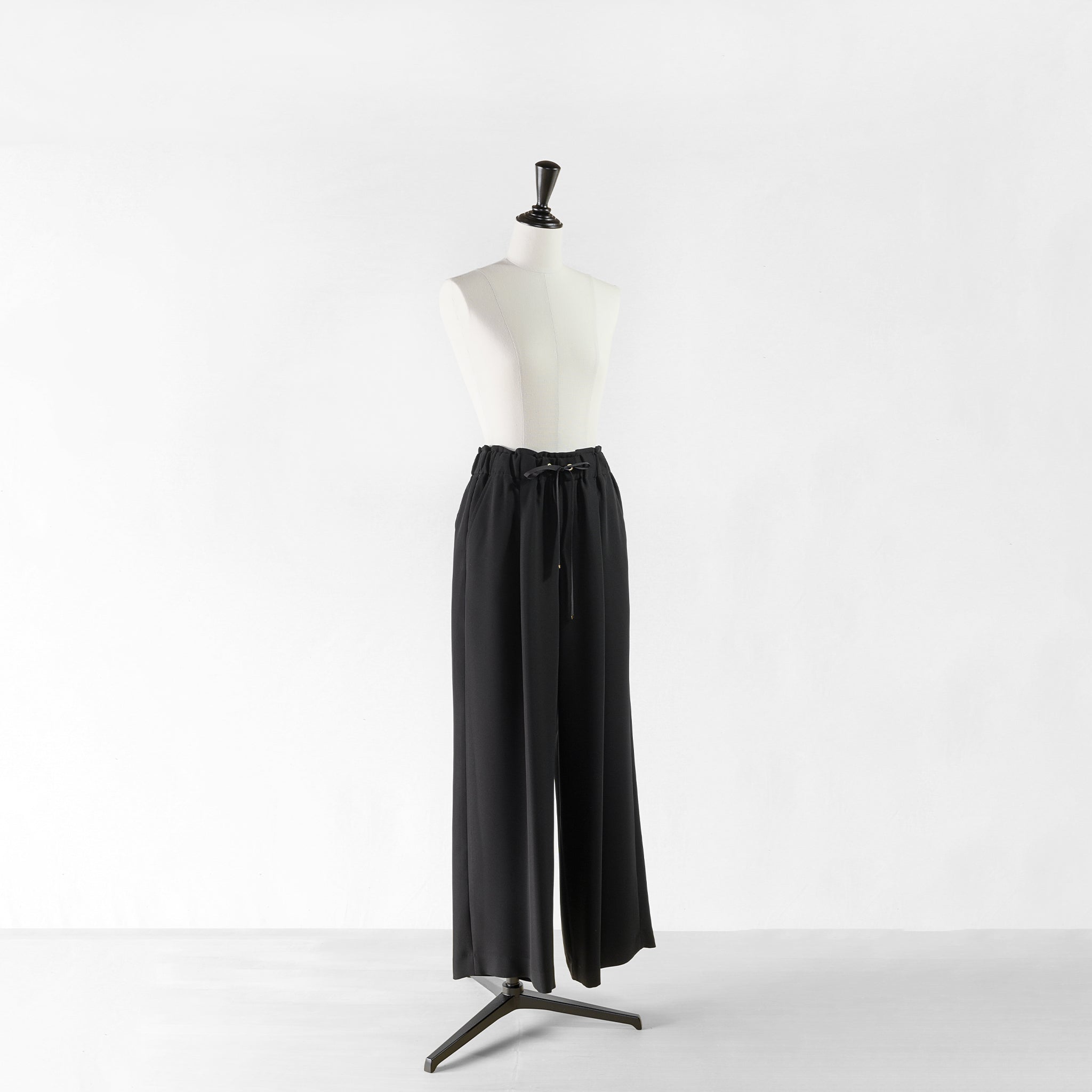 PASSIONE ELASTIC WAIST WIDE PANTS