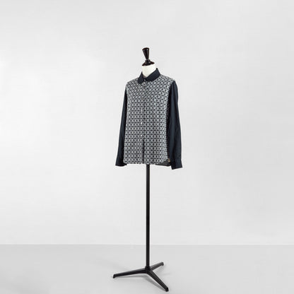 SARAHWEAR ＜SOPHIA＞EMBROIDERY×PLAIN LAWN ROUND COLLAR BLOUSE